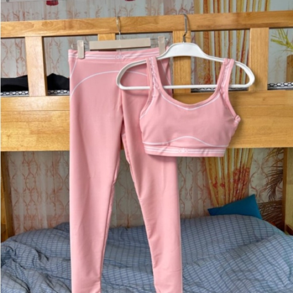 ALO Yoga Blue Jumpsuit Set, Size S - Picture 3 of 5